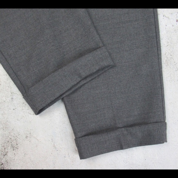 Eileen Fisher Gray Slim Cut Cropped Wool Pants Women’s Plus Size 16 - Picture 5 of 7